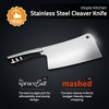 Utopia Kitchen 7 inch Cleaver Knife Stainless Steel Chef Butcher