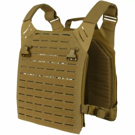Condor 201139 Tactical LCS Laser Cut MOLLE PALS Vanquish VAS Plate Carrier Vest - Coyote Brown