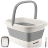 Collapsible Foot Bath Basin for Soaking Feet,Foot Soak Tub,Plastic Foot