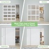 BarnBase 6FT/72(Double 3FT) Bypass Door Hardware, Aluminum Double-Closing Sliding Closet