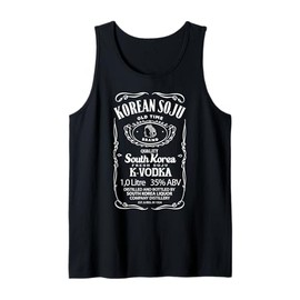 Funny Korean Soju Design Gift Idea Tank Top