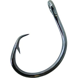 Mustad UltraPoint Demon Perfect in-Line Circle 3 Extra Strong 2X Extra Short Shank Fishing Hook (Pack of 5), 39950NP-BN-9/0-5U, Black Nickel, 9/0