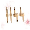 KONTONTY 4 Guitar Effect Pedal Adapter Dual Head Connector Set