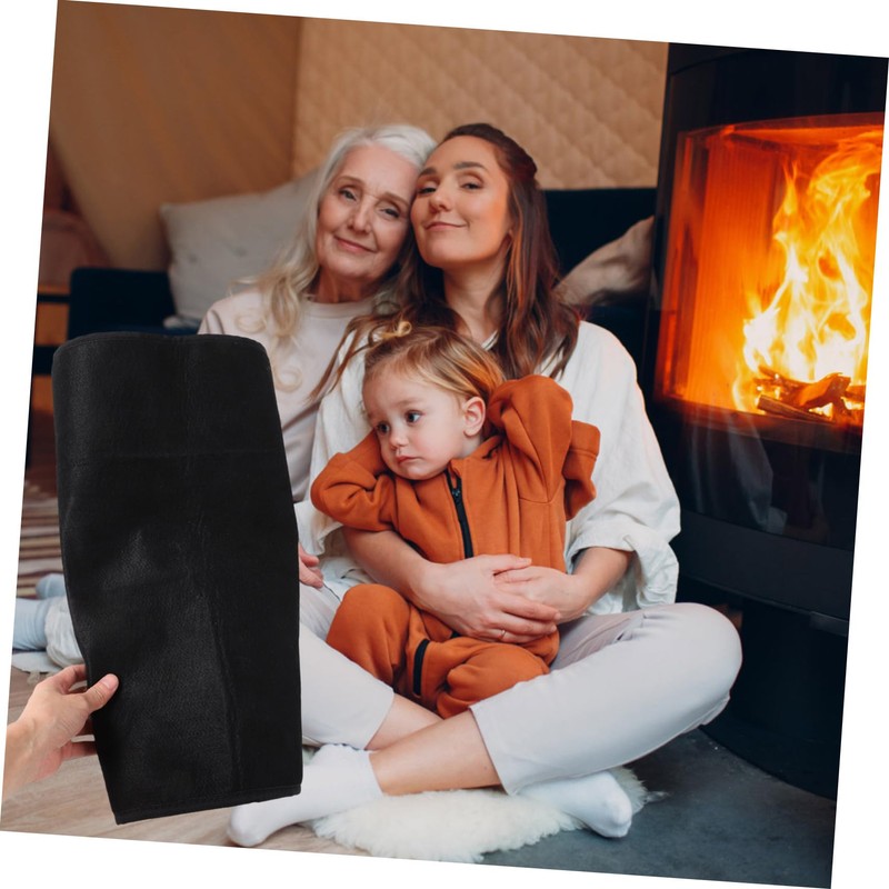 Ciieeo Fireproof Fireplace Mat Half Fire Resistant Floor Pad for