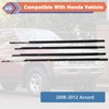 ZONFANT 4 Pcs Car Outer Door Window Moulding Trim Weatherstrip