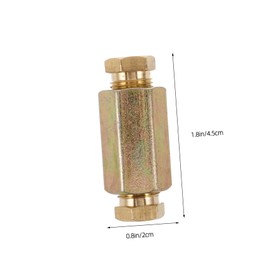 Alipis Brake Line Fitting Replacement Auto Brake Line Adapter Threaded Iron Connector Pressure Union for Cars