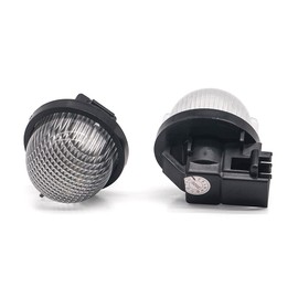 njssjd 2Pcs Xenon White LED License Number Plate Light For Suzuki Jimny JB Alto HA Carry Pickup Grand Vitara Swift Wagon R MC Opel Agila