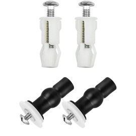QEXUJOW Toilet Seats 2 Pairs Toilet Seat Fixings Toilet Seat Accessories Screw Fixing for Toilet Seats