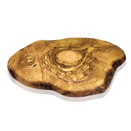 Tagliere in legno d'ulivo, tagliere in legno d'ulivo, tagliere in legno, tagliere per la colazione, tagliere da bistecca, taglio naturale (30L x 16,5B cm)