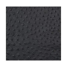 Mybecca Vinyl Ostrich Black Fake Leather 54 Inch Fabric by The Yard
