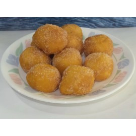 Homemade 20 Hawaiian Style Fried Mochi Donuts (Mochisadas) *Naturally Gluten Free - Granulated Sugar