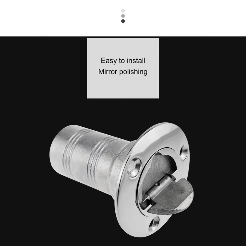 Boat Filler Right Angle Clamshell 316 Stainless Steel Hardware for