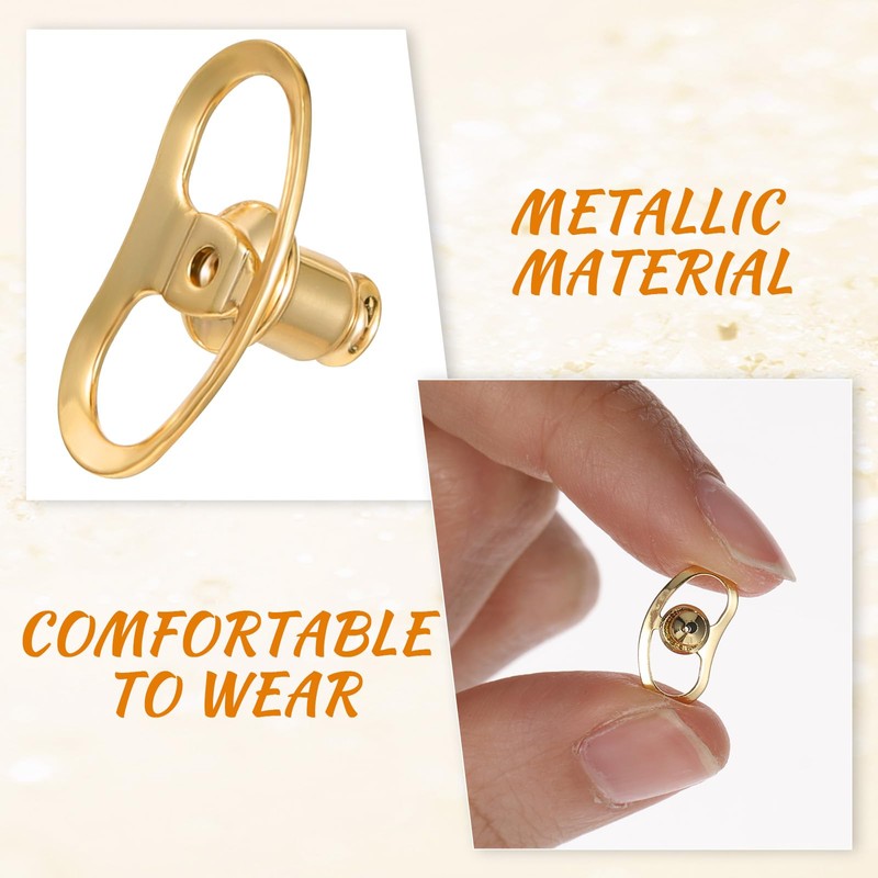 8PCS Earring Backs Lifters – Secure Locking Backings for Heavy