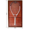 KRINGSIA Premium Wooden Tennis Racket Display Frame with Walnut Base