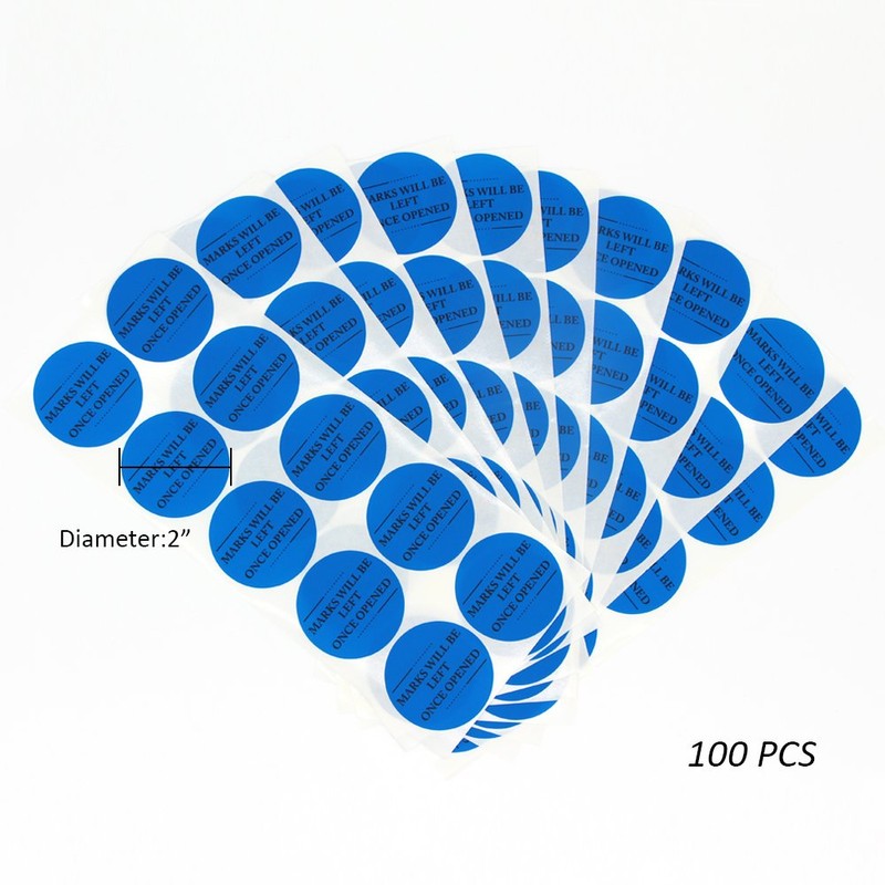 100pcs Tamper Evident Security Stickers,Solitary Walker Safety Prevent Opened Warranty