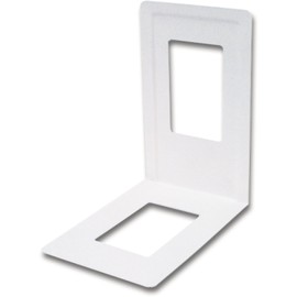 Element System 10803-00004 120 x 130 mm Bookend Made of Metal - White Aluminium (4-Piece)