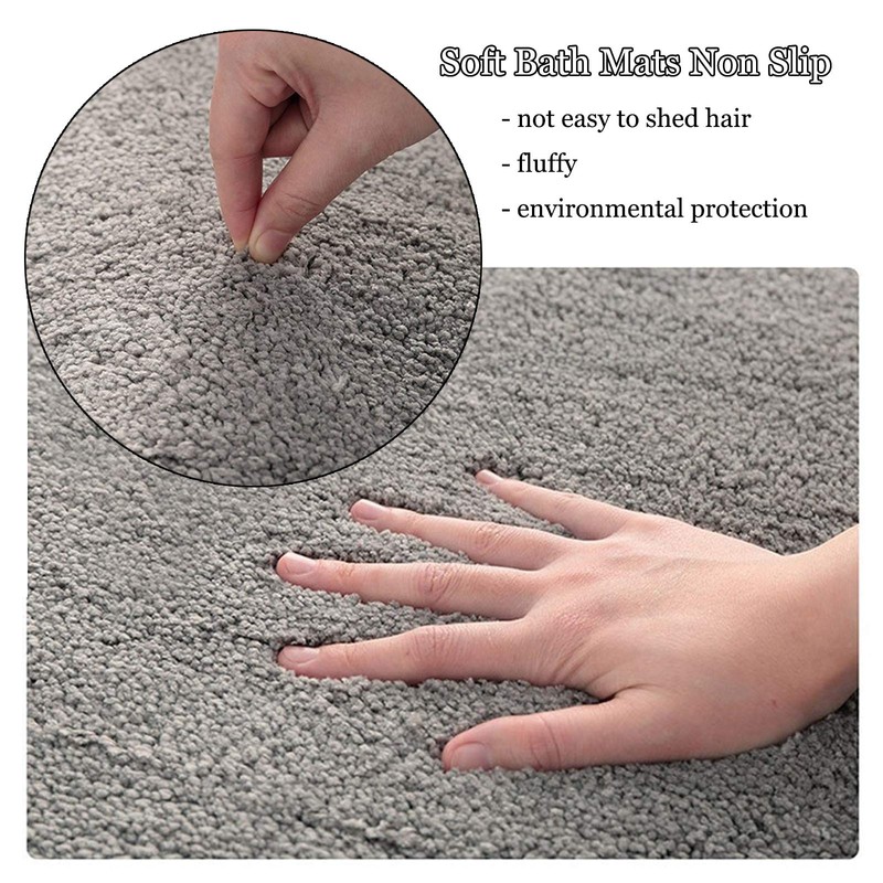 Ledph Shower Mat, Corner Shower, Non-Slip Bath Mat, Corner Shower