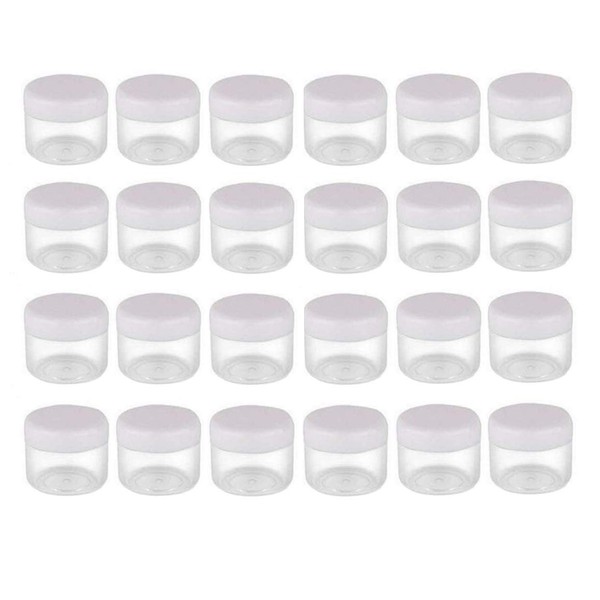 XINGZI 24PCS 20 Gram 20ml 0.7oz Refillable Clear Empty Plastic