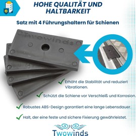 Twowinds 4 x Guide Holder, Multiflex Board T5 T6 Multivan Transporter California