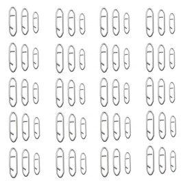 Songholee Fishing Line Snaps, Wanfoou 60Pcs Fishing Power Clips,Power Fishing Clips Snaps Quick Change, Stainless Steel Swivels Clips Quick Change Lure Connector for Fishing Enthusiast (Silver)