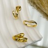 Chunky Gold Rings for Women Non Tarnish Gold Silver Stackable