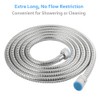 Extra Long Hand Shower Hose 118", Angle Simple Stainless Steel