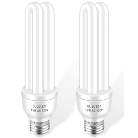 PACETAP E27 15W 2U Type Replacement Bulb, 2 Pack, Compatible with Most Models Indoor Outdoor Lamp