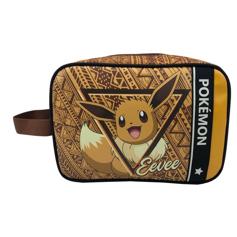 CYPBRANDS Unisex Kids Cyp Brands-Pokémon Eeve Wash Bag, Brown, brown