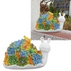 Solar Snail Statue Waterproof Cute Snail Figurine Succulents Garden Ornament