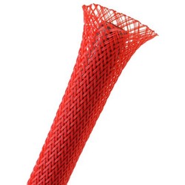 Techflex 1/2" Expandable Sleeving 25 ft. Red