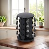 Vireldora Rotating Spice Rack with Spices Included, Rotatable Spice Rack