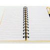 Sweda Recycled Foldover Notebook & Pen, Wire Bound, 5" x