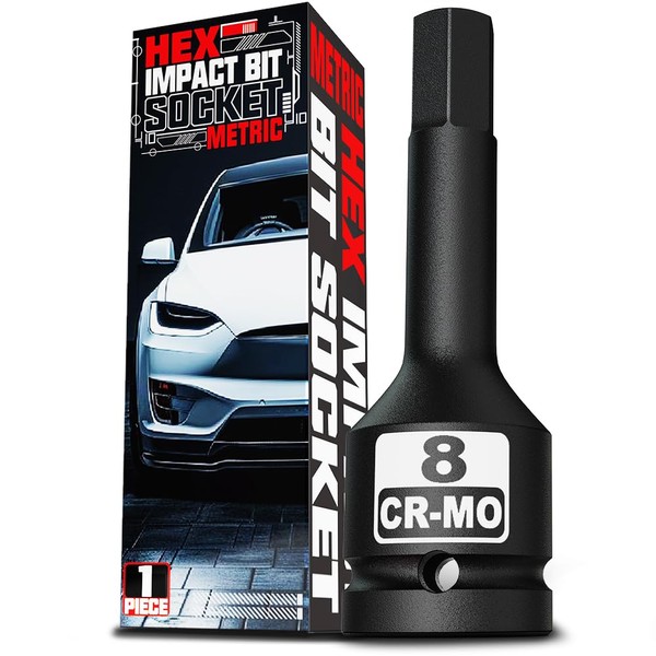 KIRXST Power Bit Insert Hexagon Socket 1/2 Inch H8 (8