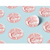 Gelz 30 x Small Santa AIR Mail Christmas Stickers Gift