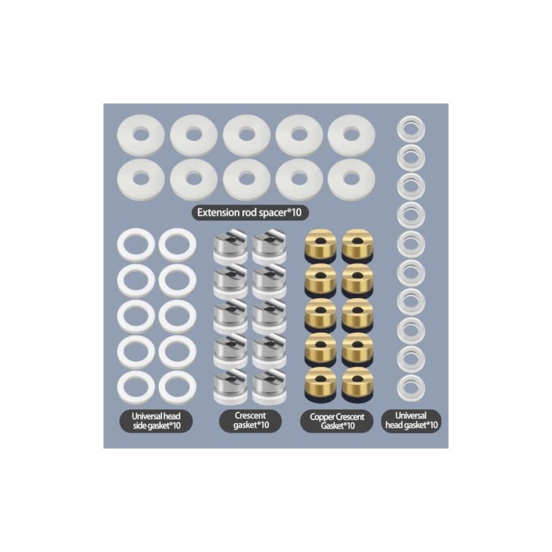 50Pcs Airless Paint Sprayer Gaskets Seal Tip Gaskets Nylon Flat