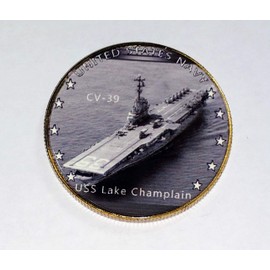 Navy USS Lake Champlain CV-39 Military Challenge Honor Coin