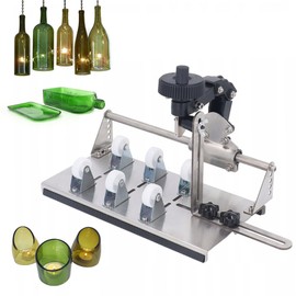 Glass Cutter Tools Glass Bottle Cutter Kit for All Shapes, Upgrade Wine Bottle Cutter Glass Cutter Kit for Round and Square Bottles, Bottle DIY Craft Kit