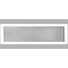HVAC Premium 10'' x 32'' or 32'' x 10'' Cube Core Eggcrate Return Air Grille - Aluminum Rust Proof - HVAC Vent Duct Cover - White [Outer Dimensions: 11.75 x 33.75]