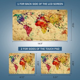 Mibbxea 15-15.6 Inch Laptop Skin Sticker, Reusable Vinyl Sticker Film Cover for 13 13.3 14 15.4 Inch Laptops & Netbooks, Decorative, Scratch-Resistant, Dustproof, Waterproof (003 Card)