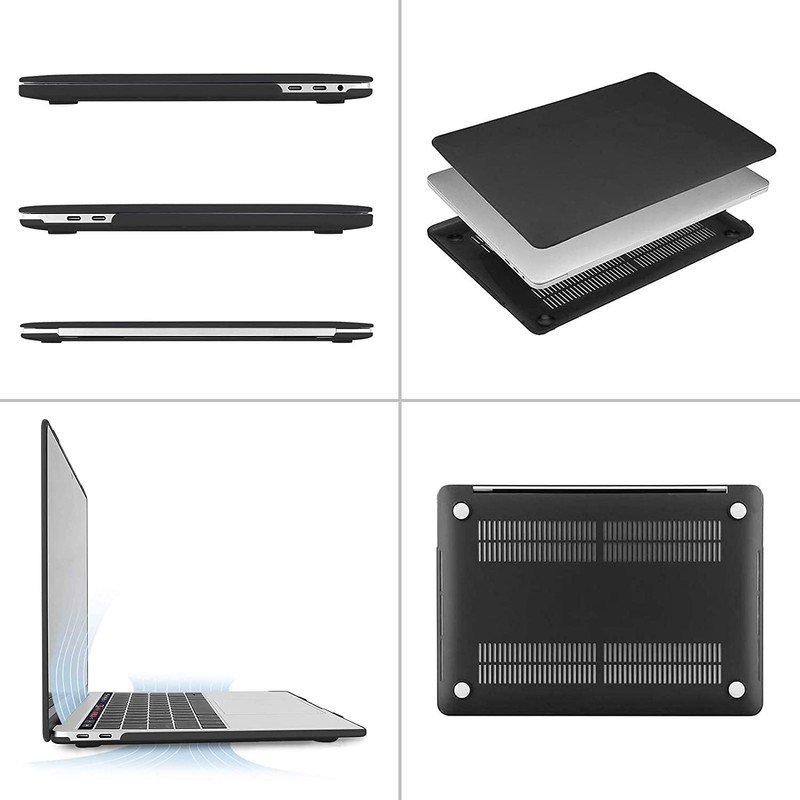 Mosiso Macbook Hard Case, Slim, Shockproof, Protective, Shell Cover blk