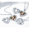 MUERDOU Locket Necklace That Holds Pictures Initial Alphabet Letter Heart