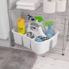 Sterilite Plastic Divided Portable Cleaning Supplies Caddy Organizer Basket