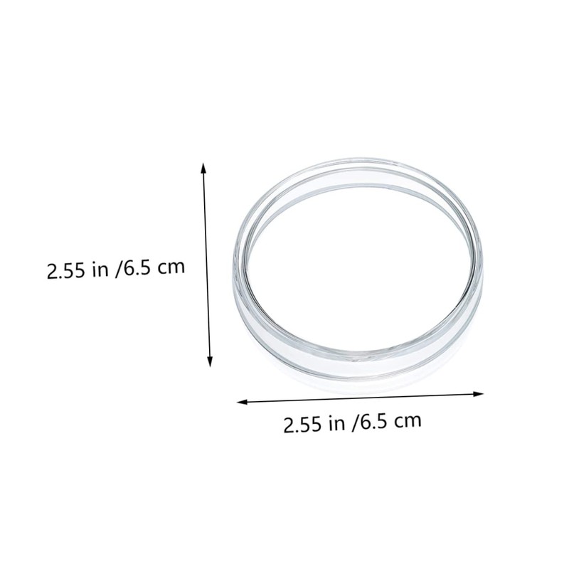 Gatuida 10pcs of Glass Petri Dishes Divided Sections High Borosilicate