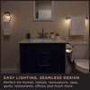 Enbrighten Toilet Paper Holder, Motion Sensing, Night Light, Battery Operated,