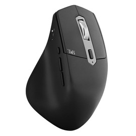 T'nB iClick Maus mit Dreifachmodus, Bluetooth, USB-A und USB-C, wiederaufladbar, hohe Akkulaufzeit, hohe Präzision, 2400 DPI, sehr bequemer Griff, natürliche Haptik, 7 Tasten – Schwarz