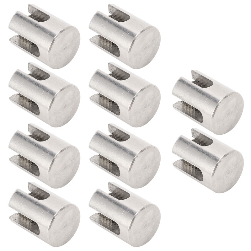 10Pcs Wire Rope Trellises Cross Clip Stainless Steel Cable Railing