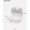 curble Wider(Standard Wide) 2PACK – Ergonomic Lower Back Chair Support,