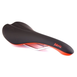 Fabric Scoop Bicycle Saddle Nylon Radius MTB Road for Cannondale Black/Red