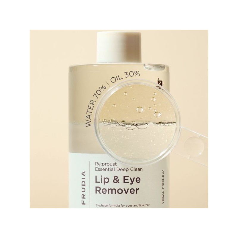 Huria 리프루스트 에센셜 딥 클린 립앤아이 리무버 300ml 대용량 비건