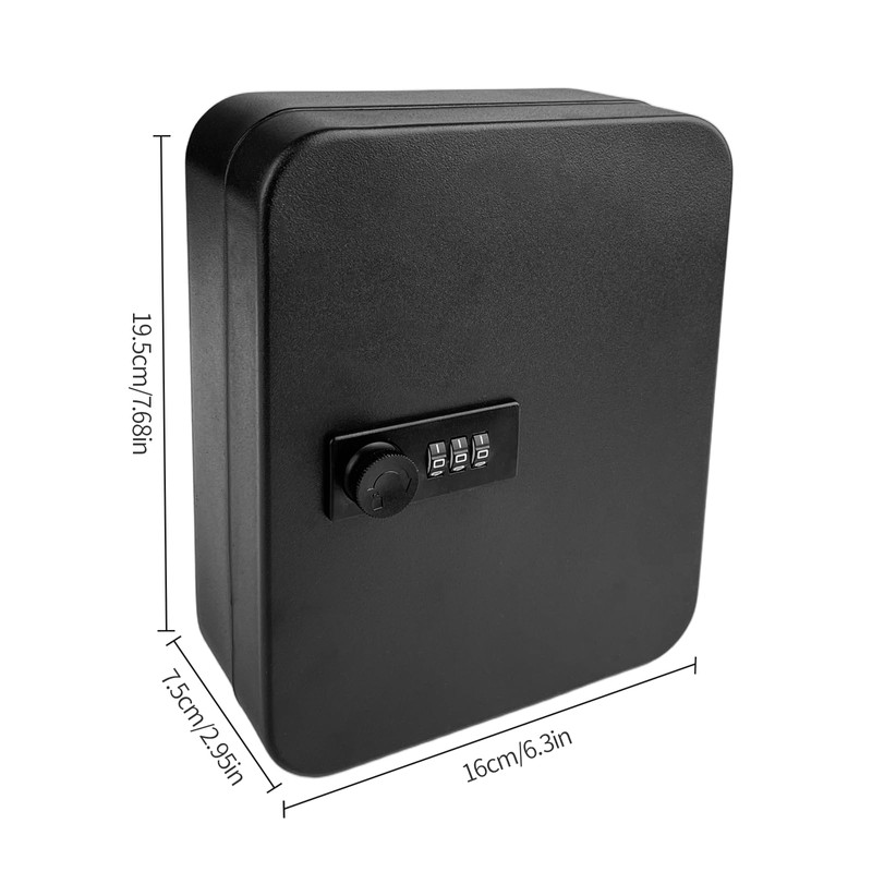 LUMITERRA Key Box, Key Safe 20 Digit Combination Code for